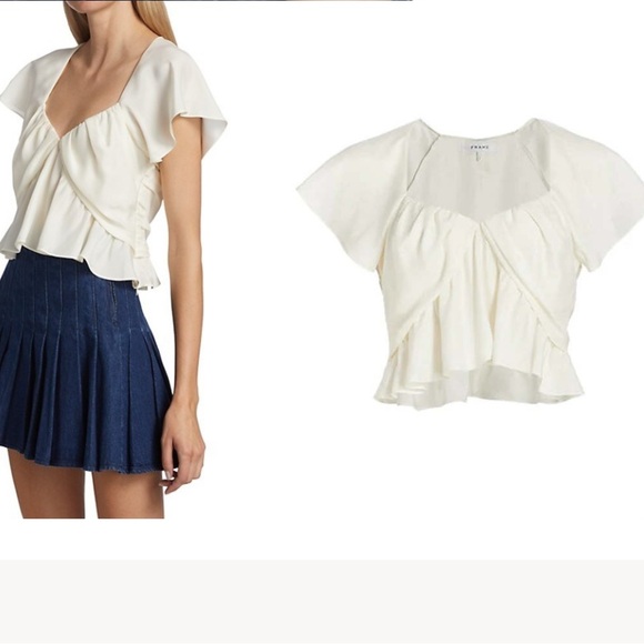 FRAME DENIM
SHIRRED FLOUNCE TOP - OFF WHITE
$369.00 size L - Picture 9 of 9